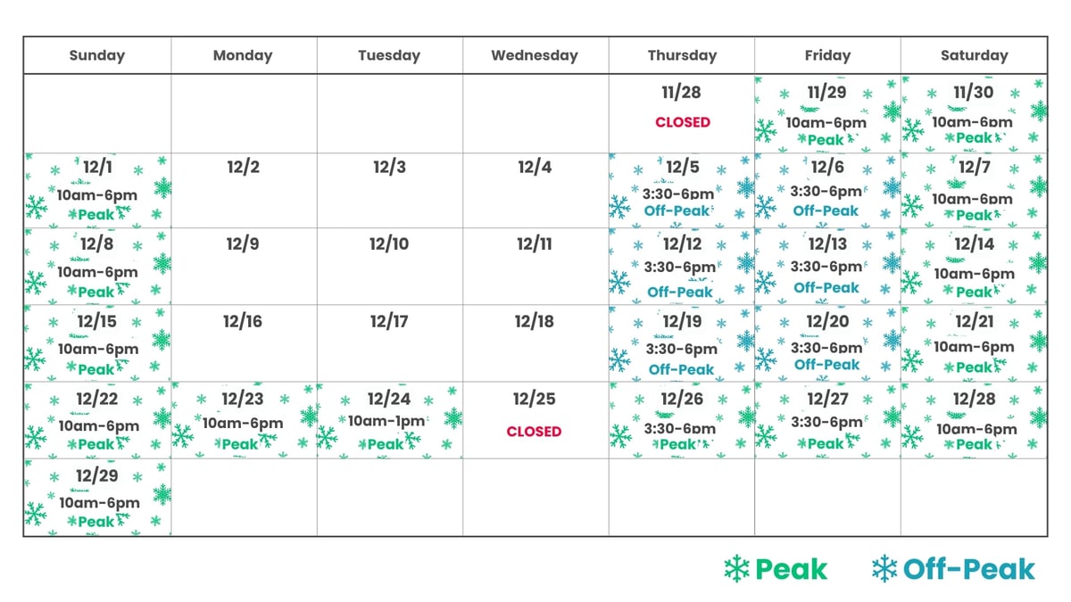 Festival of Trees Hours and Pricing Calendar for Website-1